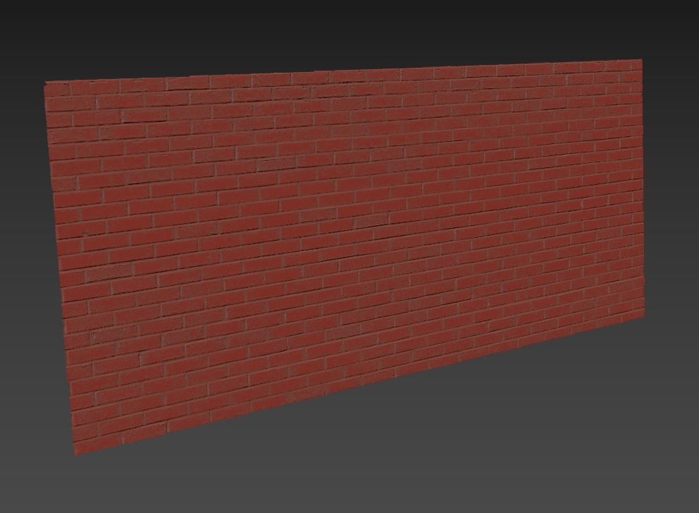 Ultra realistic Brick wall Scan model  3D model_6