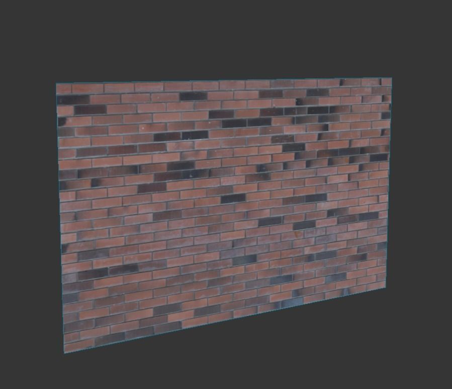 Ultra realistic Brick wall Scan model  3D model_3
