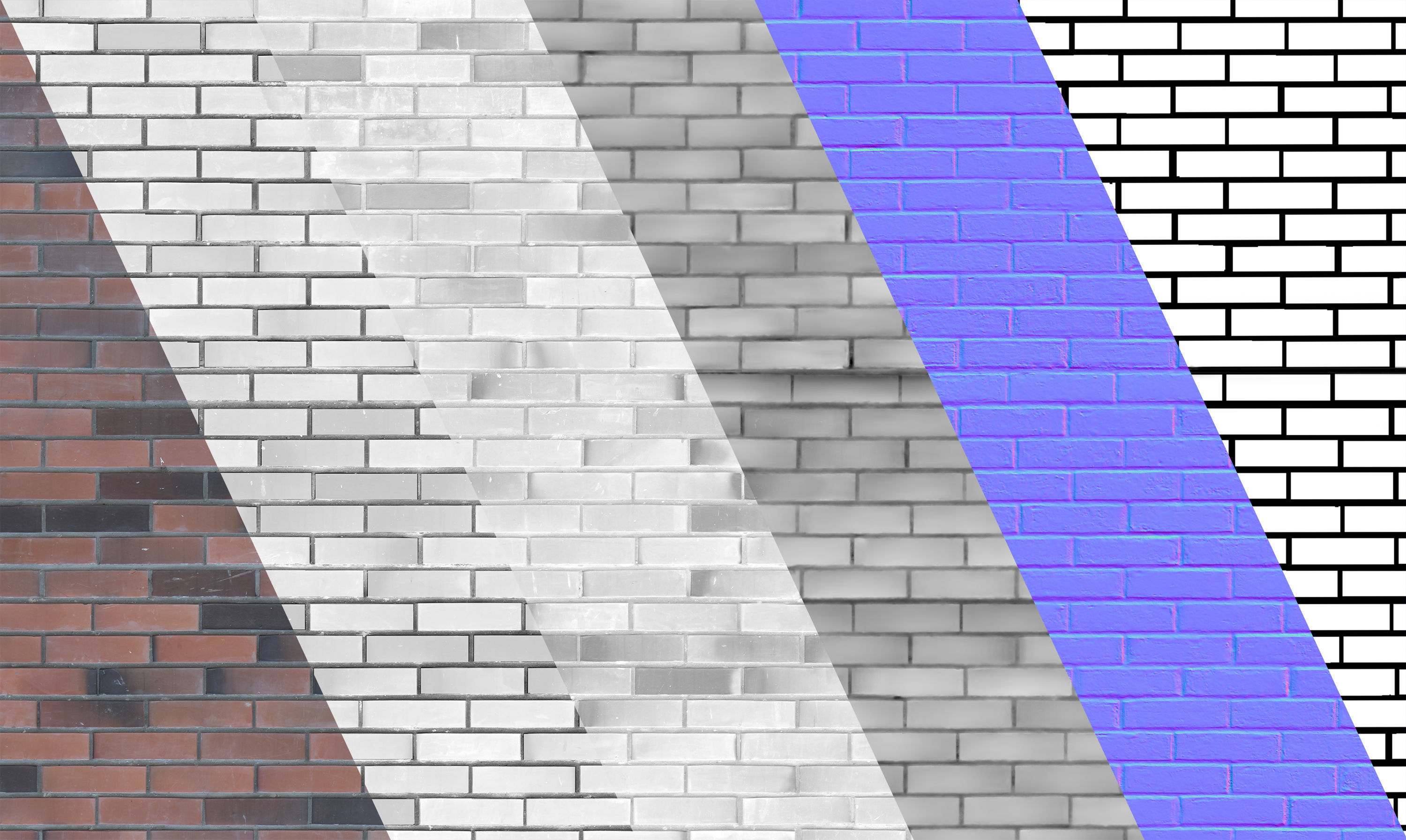 Ultra realistic Brick wall Scan model  3D model_4