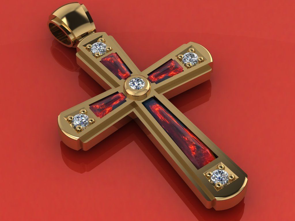Cross  christian  3D print model_3