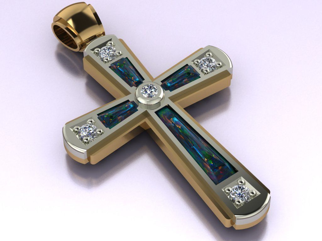 Cross  christian  3D print model_5