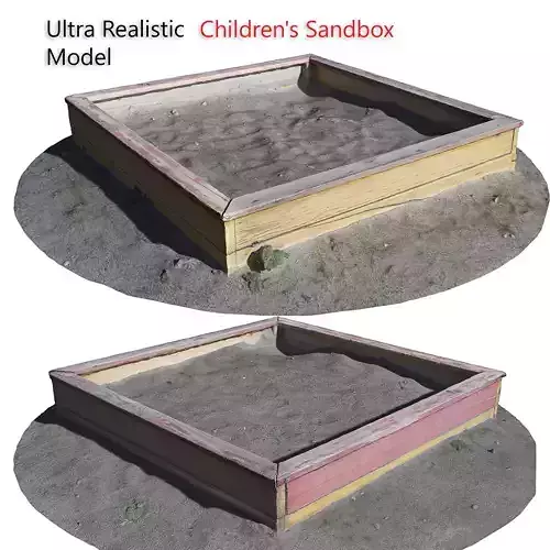 Ultra realistic Children  sandbox Scan model 