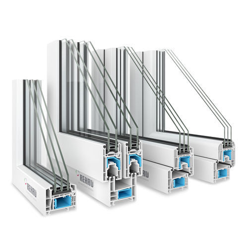 4 Rehau Window profiles 3D model