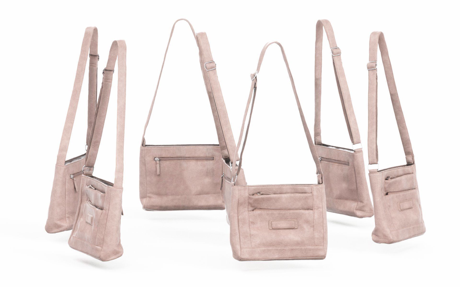 Pink Leather Shoulderbag Low-poly 3D model_1