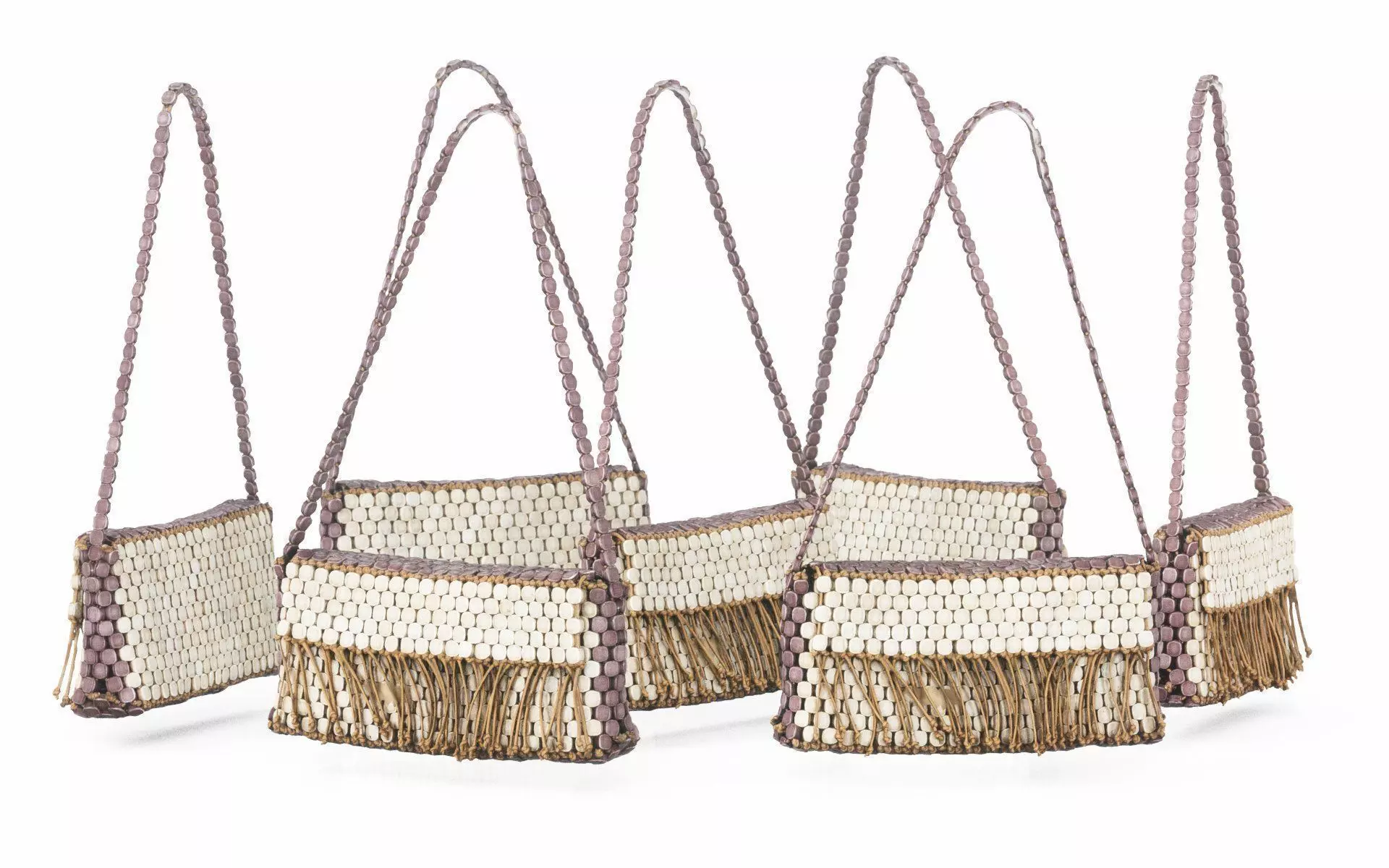 Decorated Handbag Low-poly 3D model_0