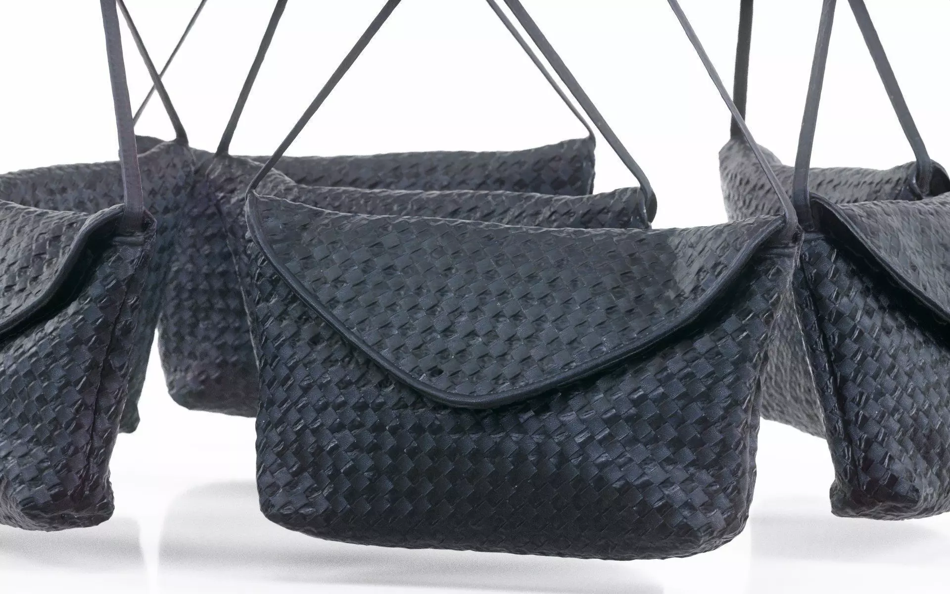 Black Maze Handbag Purse Low-poly 3D model_0