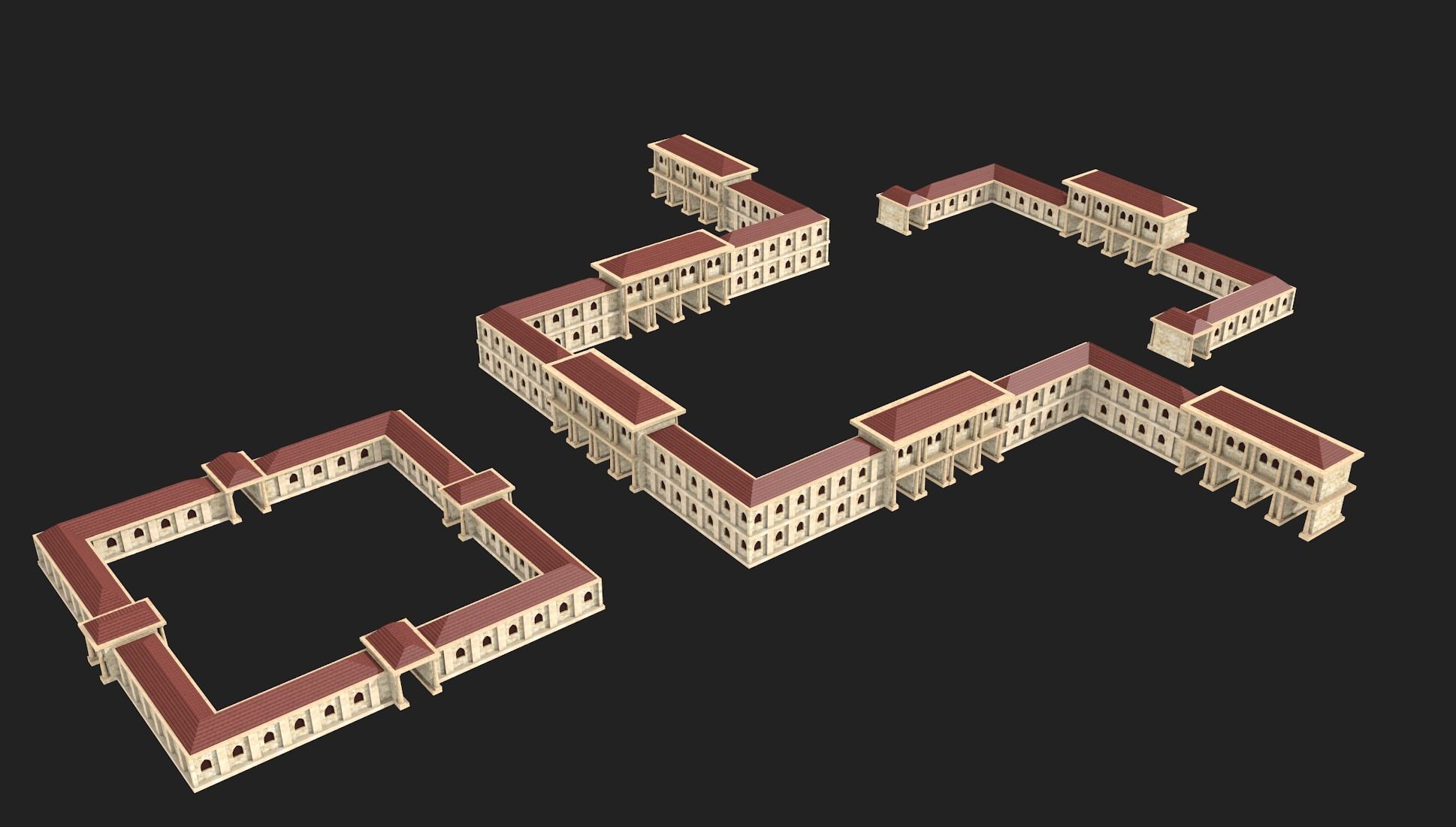 ancient buildings 3D model_8