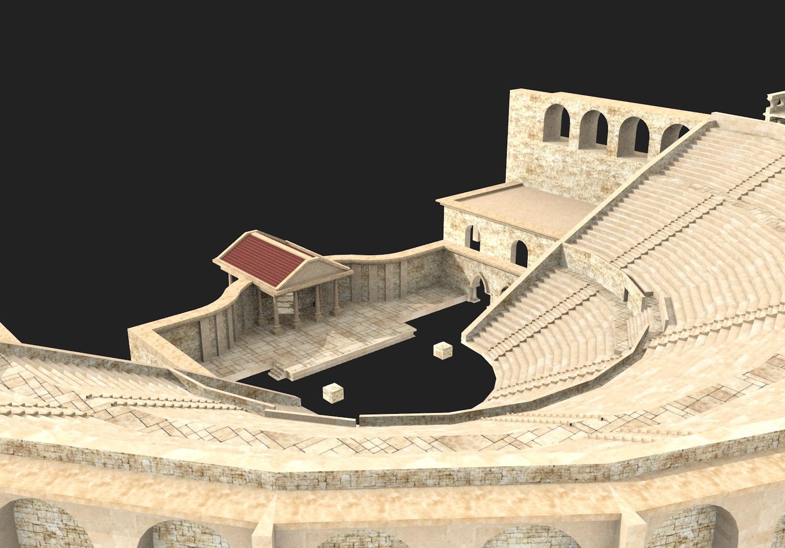 ancient buildings 3D model_11