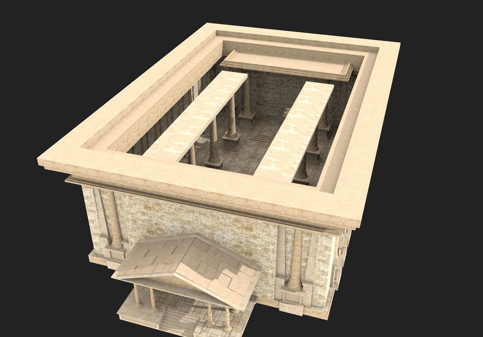 ancient buildings 3D model_9