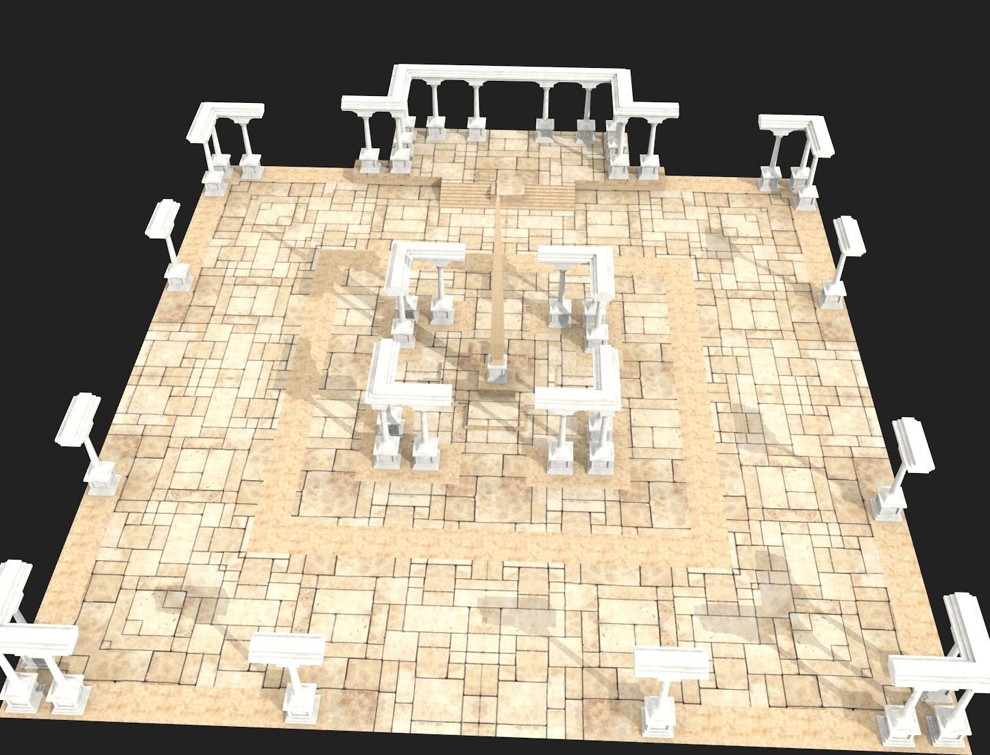 ancient buildings 3D model_6