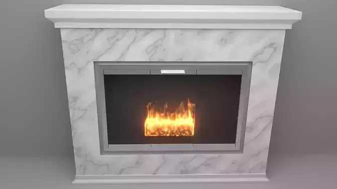 marble fireplace