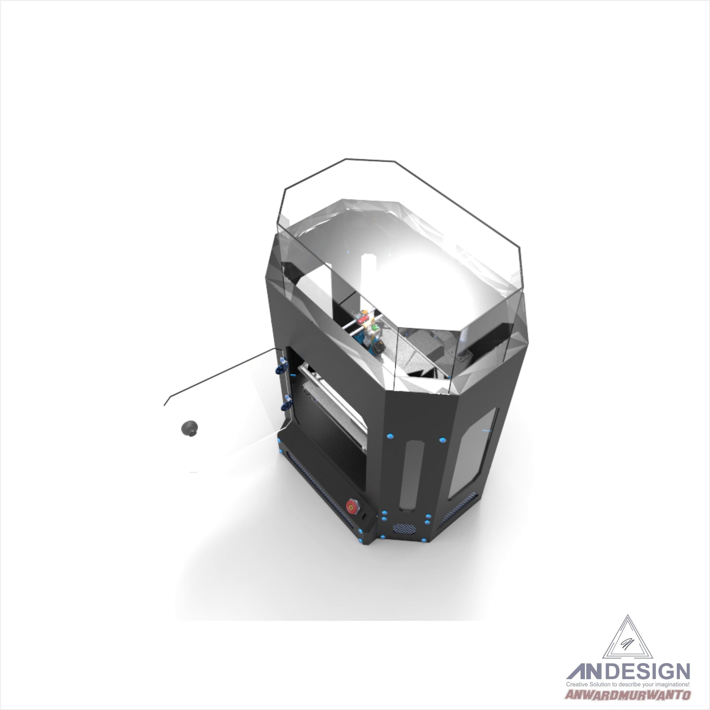 3D Printer Machine Design 3D print model_4