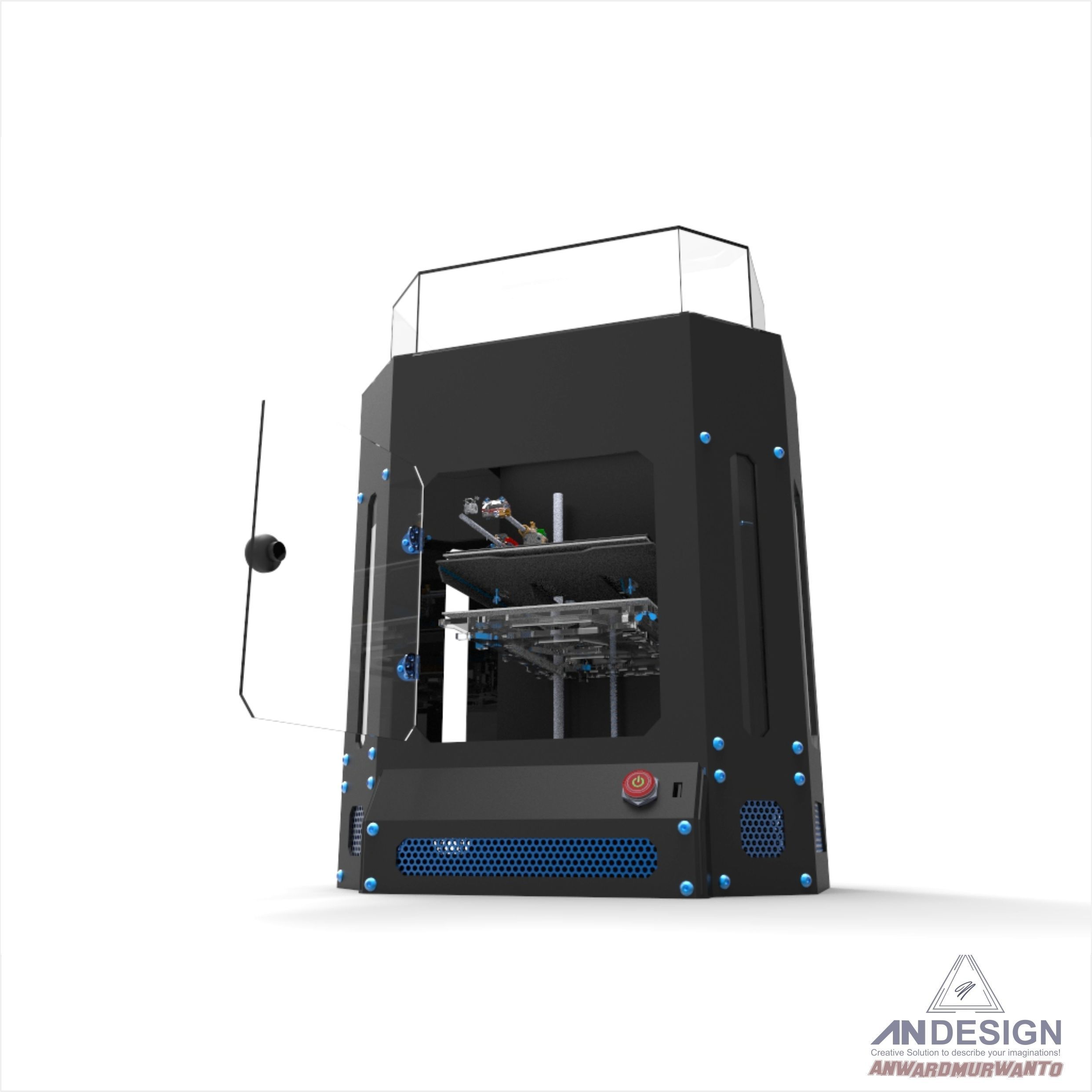 3D Printer Machine Design 3D print model_2