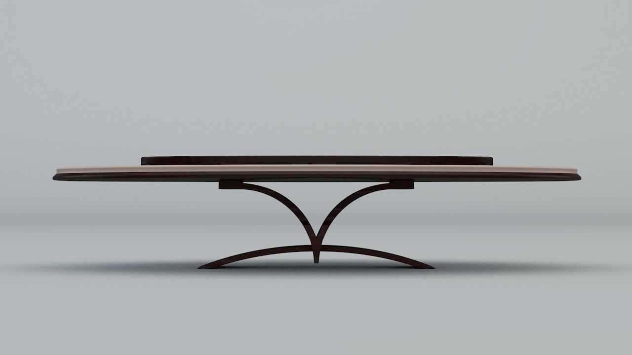 Table and Chair Low-poly 3D model_7