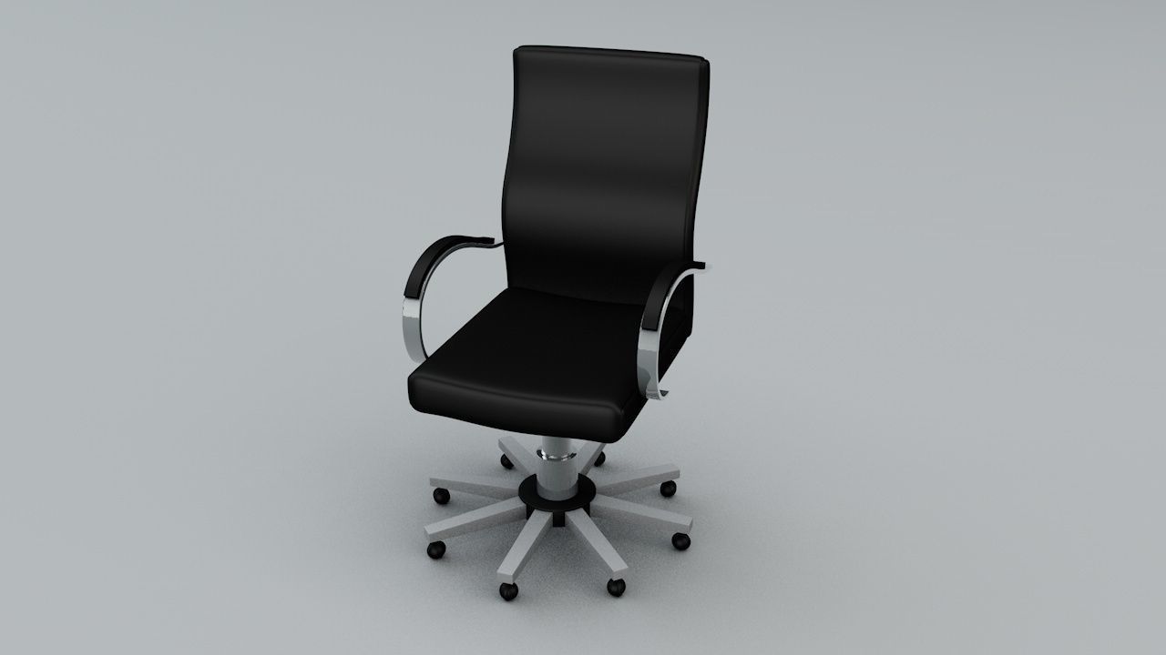Table and Chair Low-poly 3D model_9