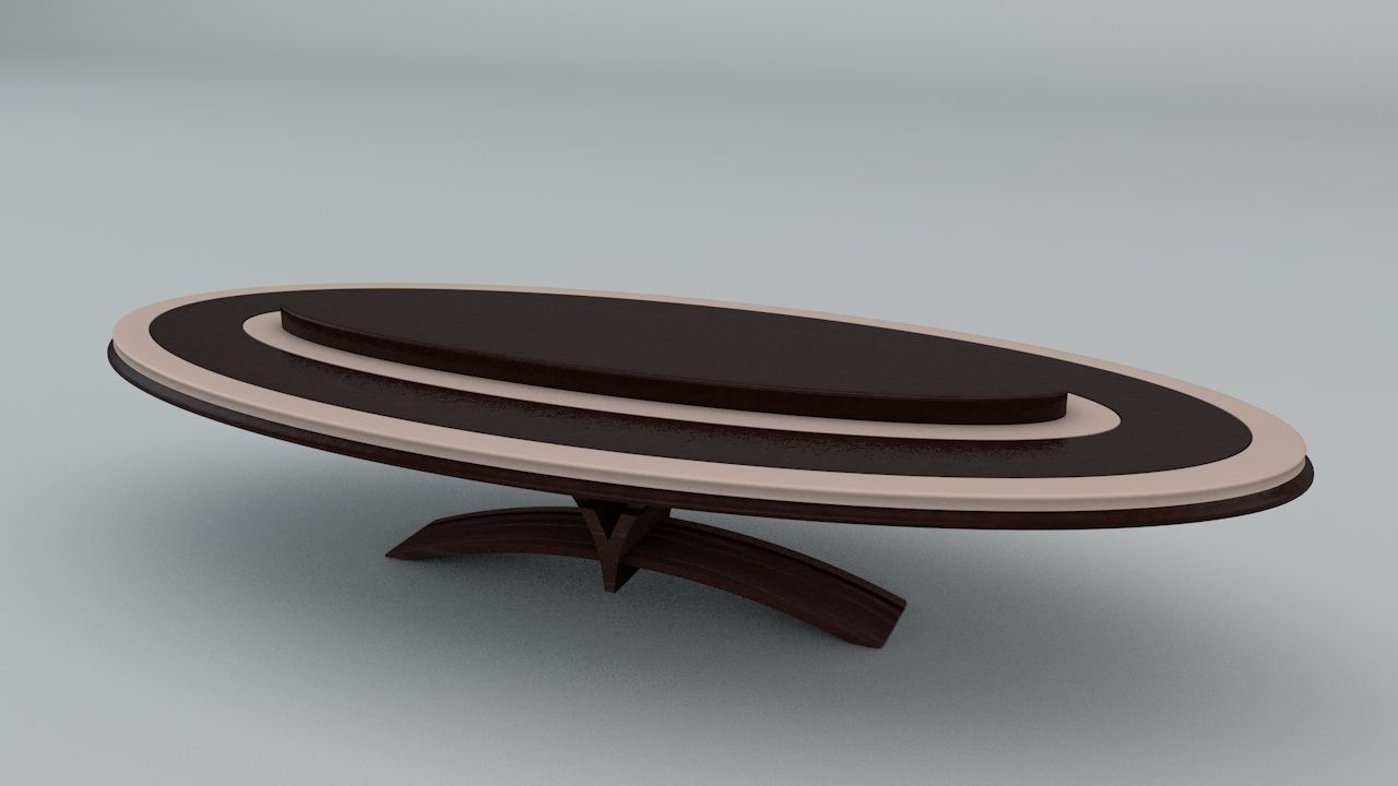 Table and Chair Low-poly 3D model_8