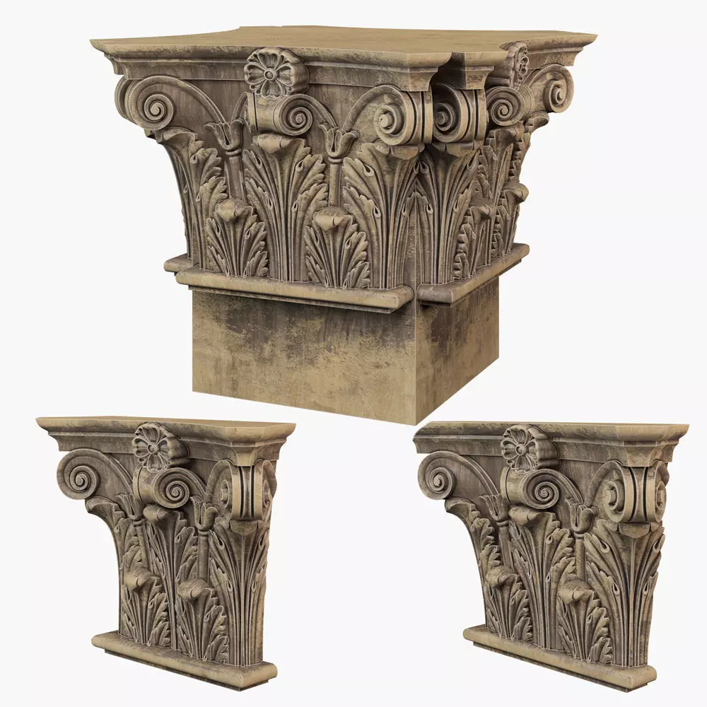 Classic capital models 3D model_0