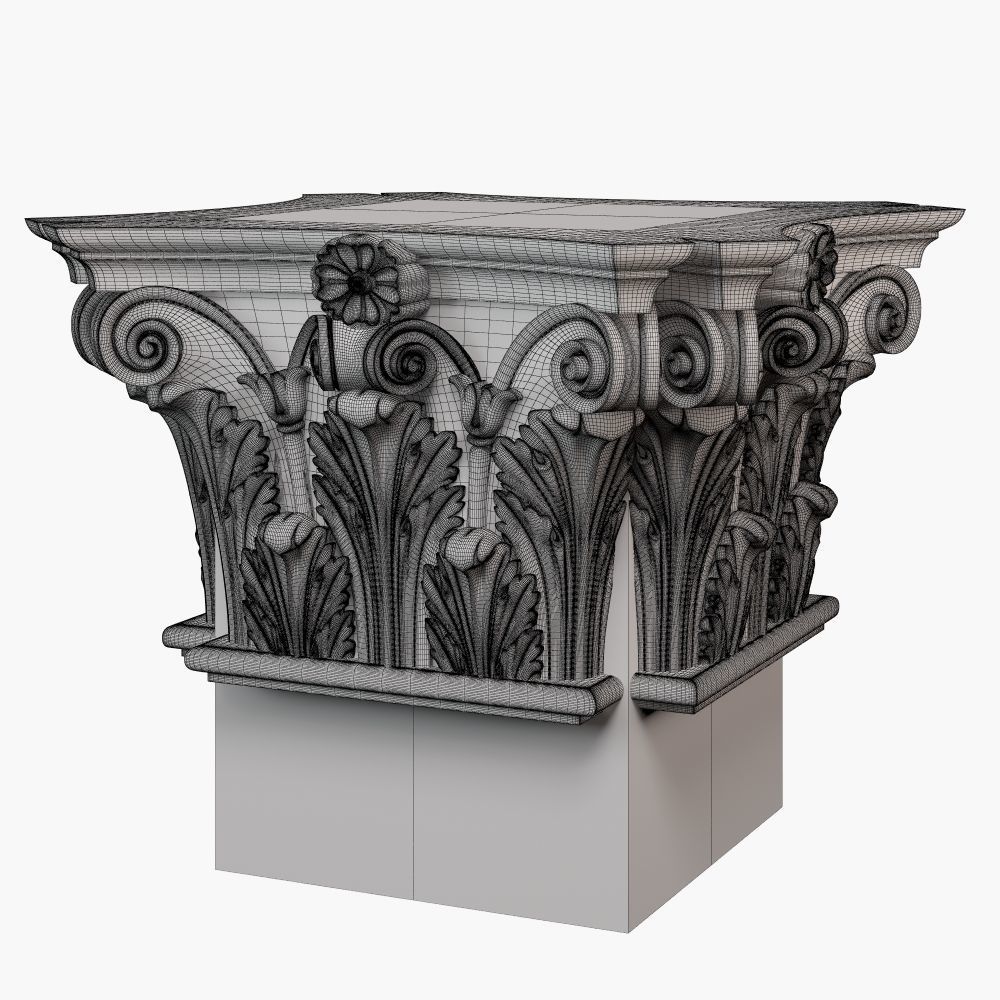Classic capital models 3D model_9