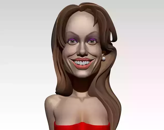 Actress caricature Free 3D print model