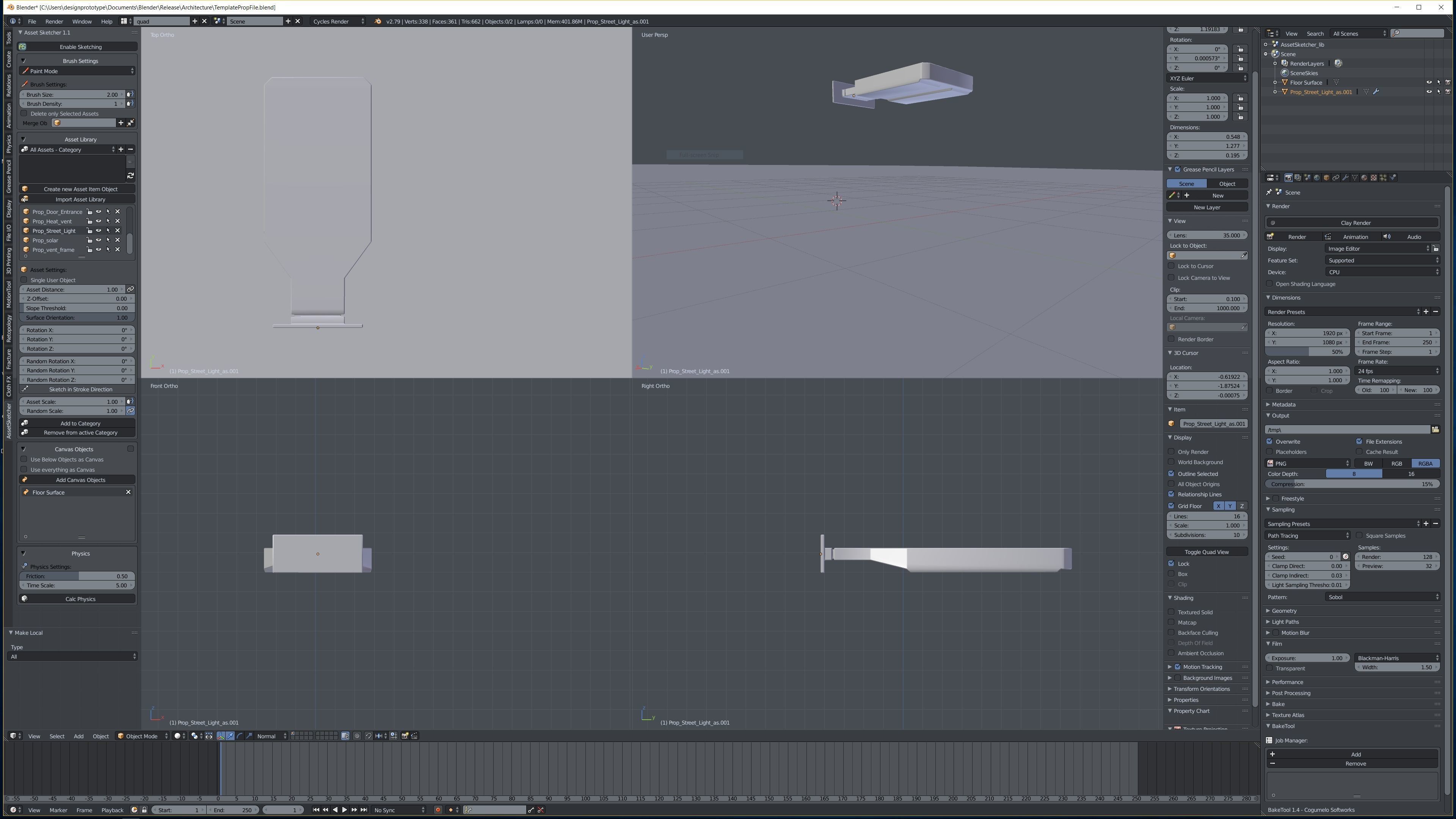The Temple futuristic building in city 3D model_16
