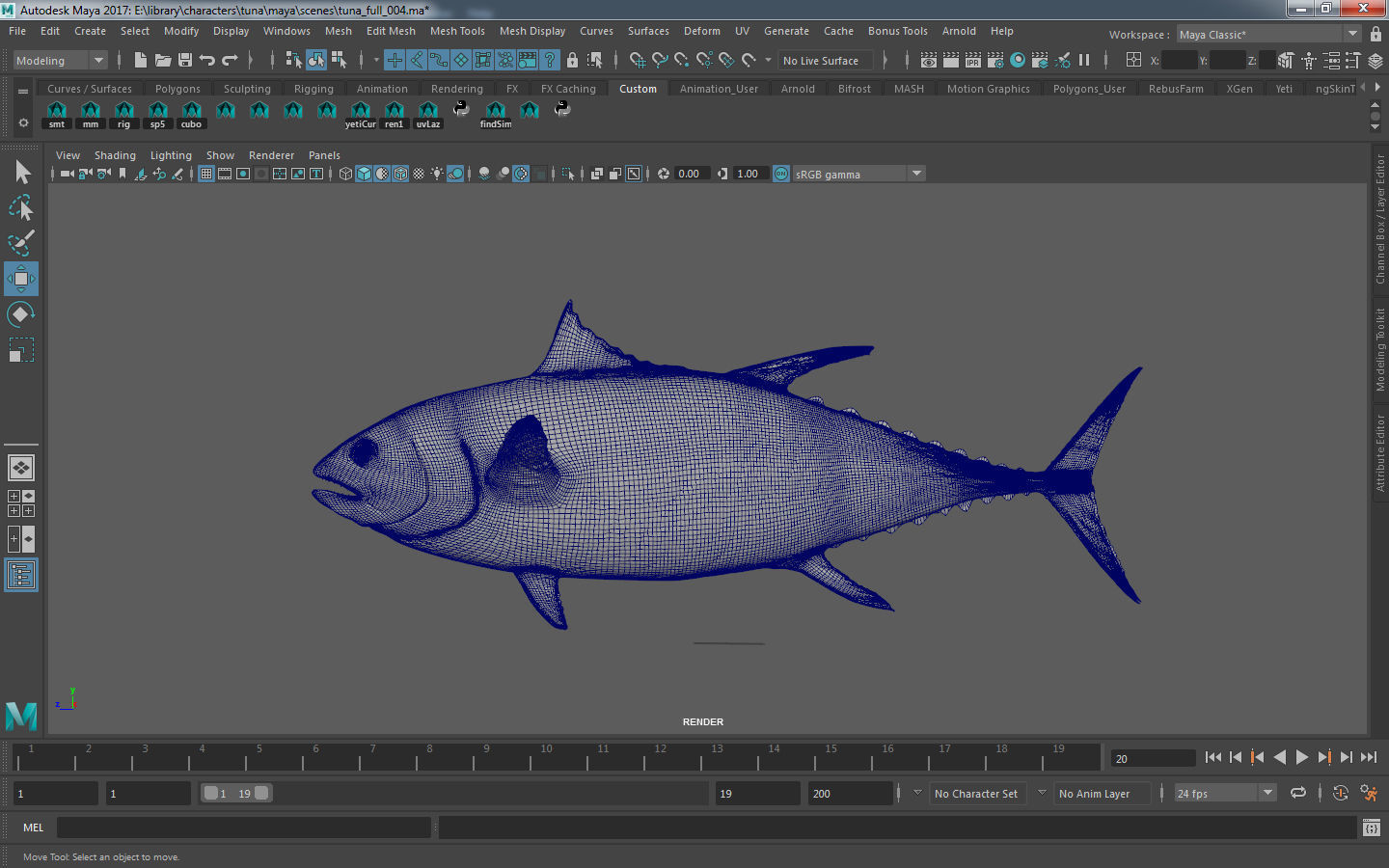 tuna fish 3D model_6