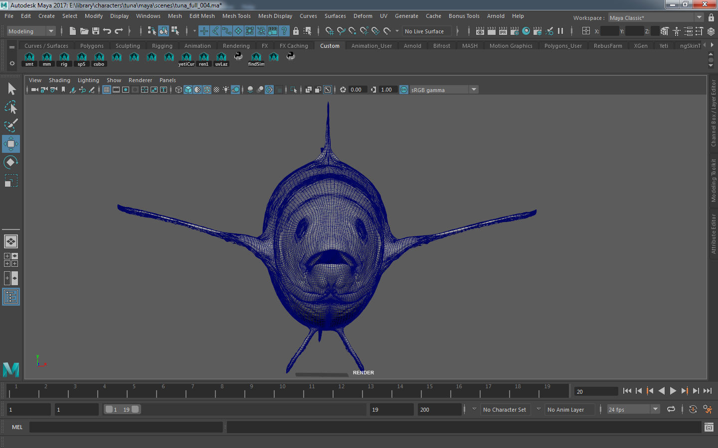 tuna fish 3D model_8