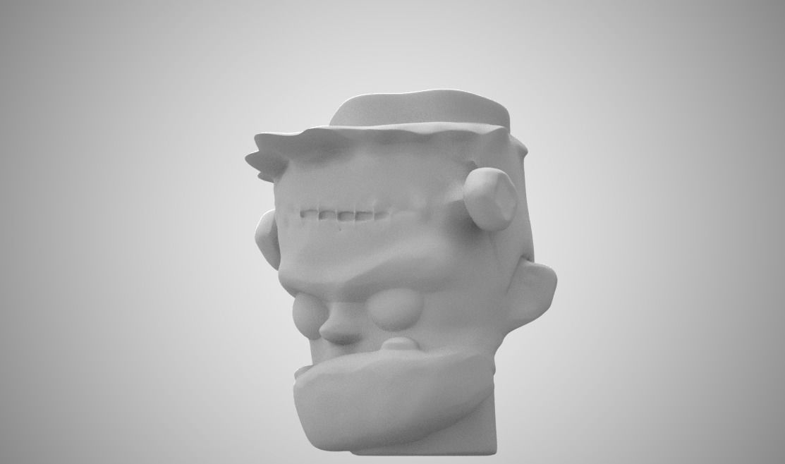Frankenstein Bucket 3D print model_9