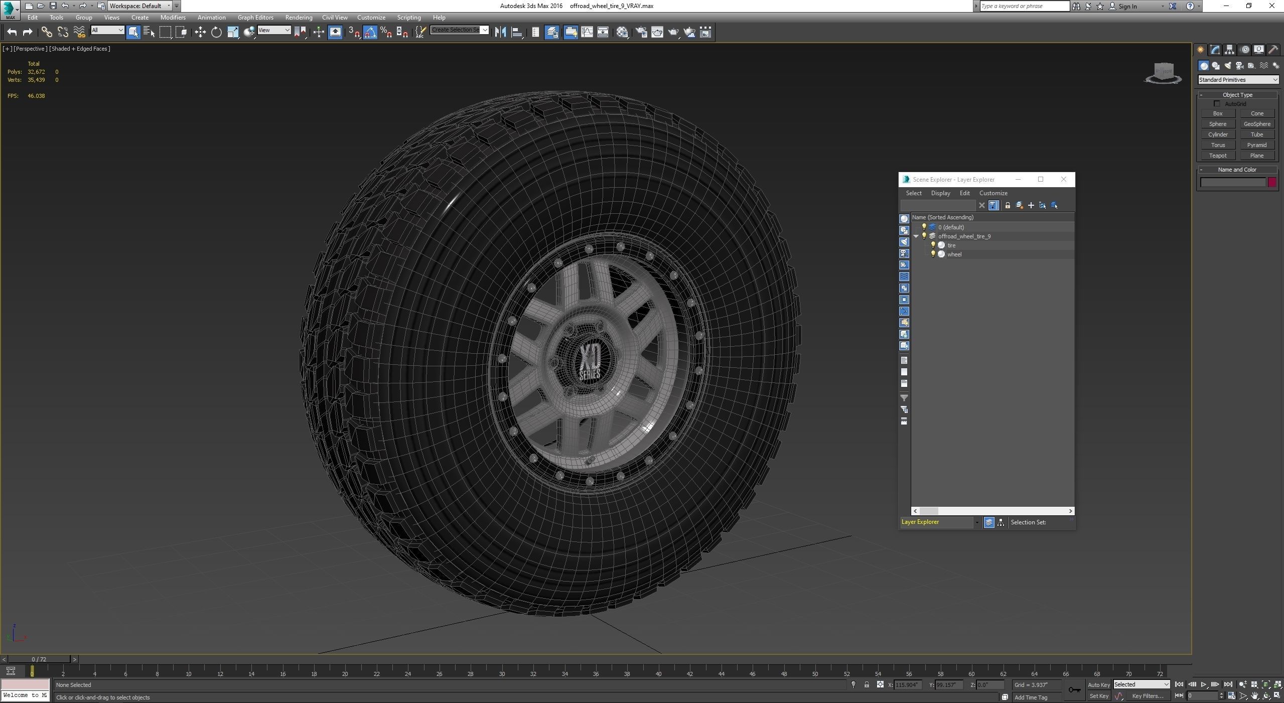 OFF ROAD WHEEL AND TIRE 9 3D model_6
