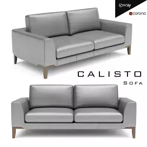 CALISTO sofa Low-poly 3D model