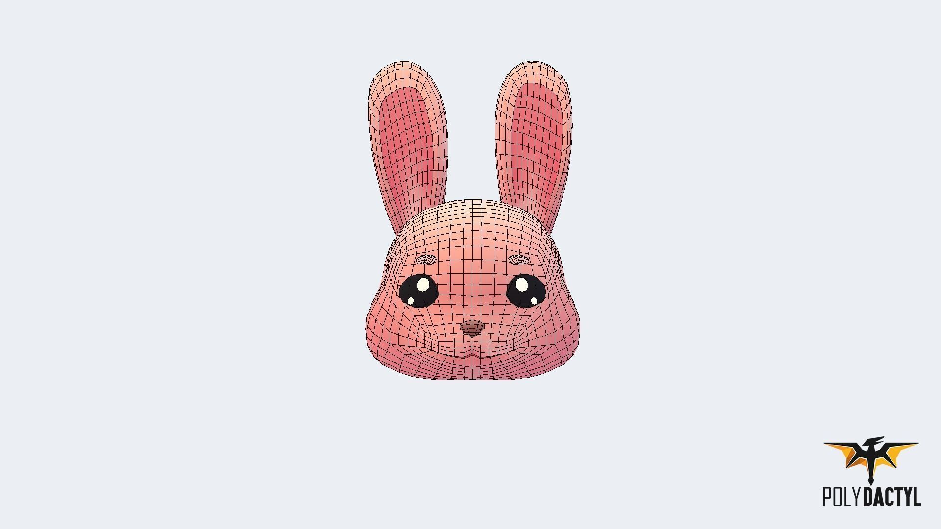 Animoji Animals Low-poly 3D model_11