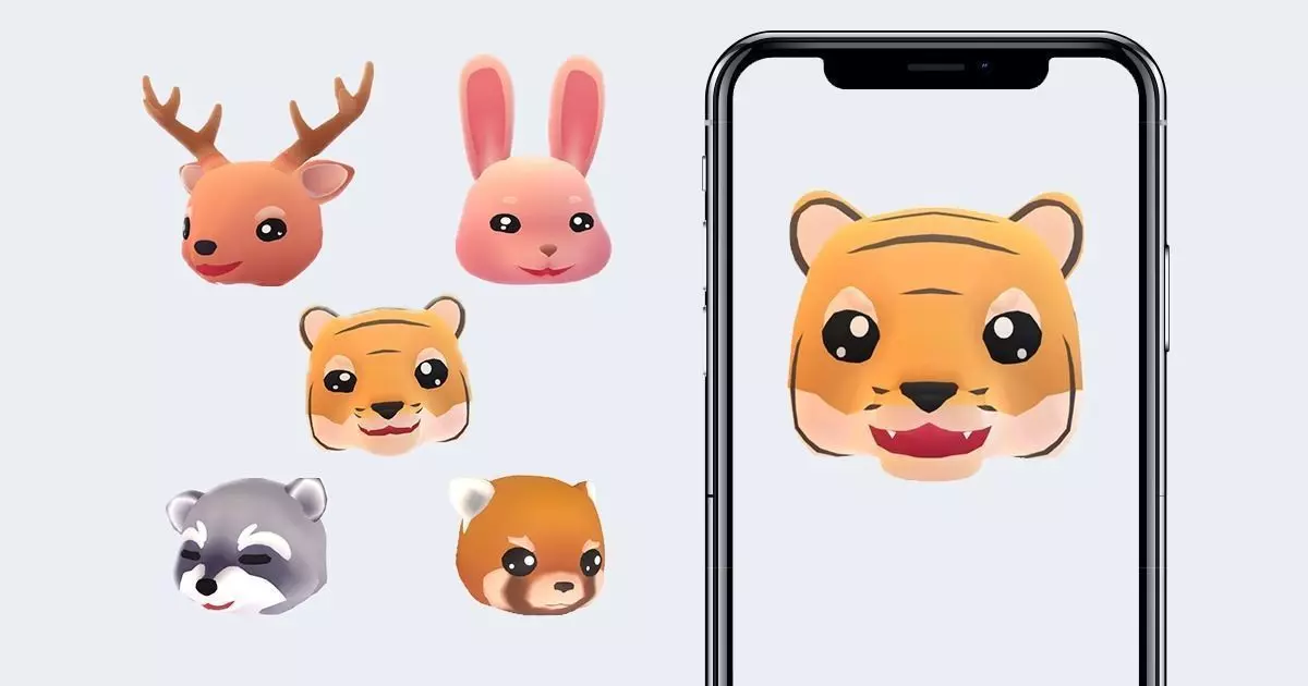 Animoji Animals Low-poly 3D model_0