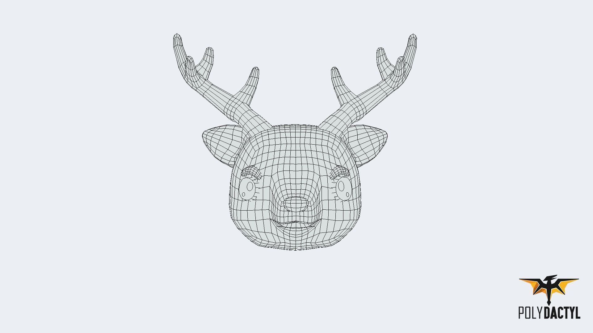 Animoji Animals Low-poly 3D model_38