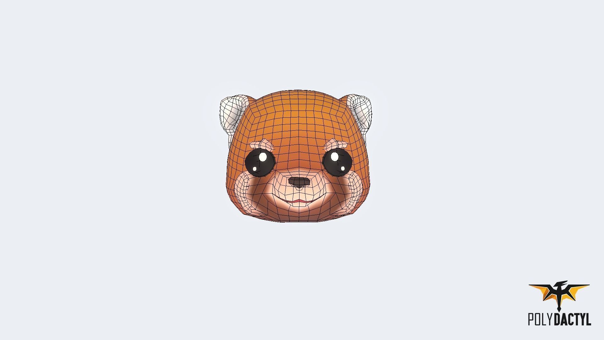 Animoji Animals Low-poly 3D model_30