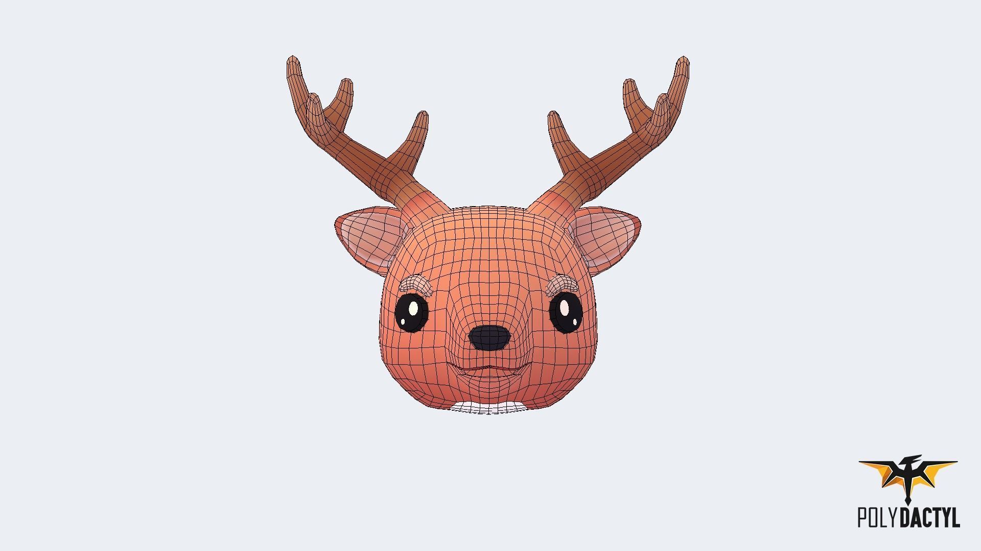 Animoji Animals Low-poly 3D model_37