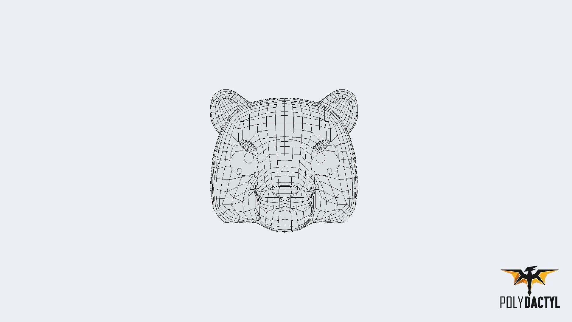 Animoji Animals Low-poly 3D model_25