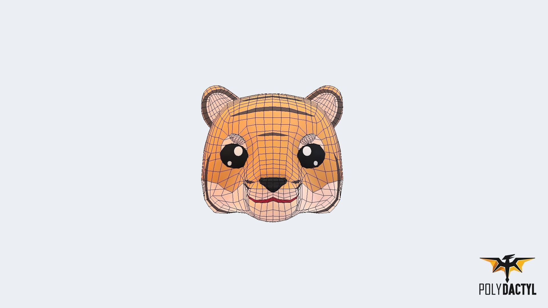 Animoji Animals Low-poly 3D model_24