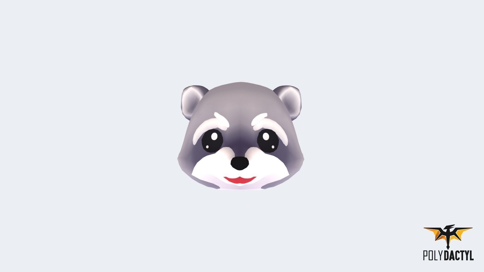 Animoji Animals Low-poly 3D model_5