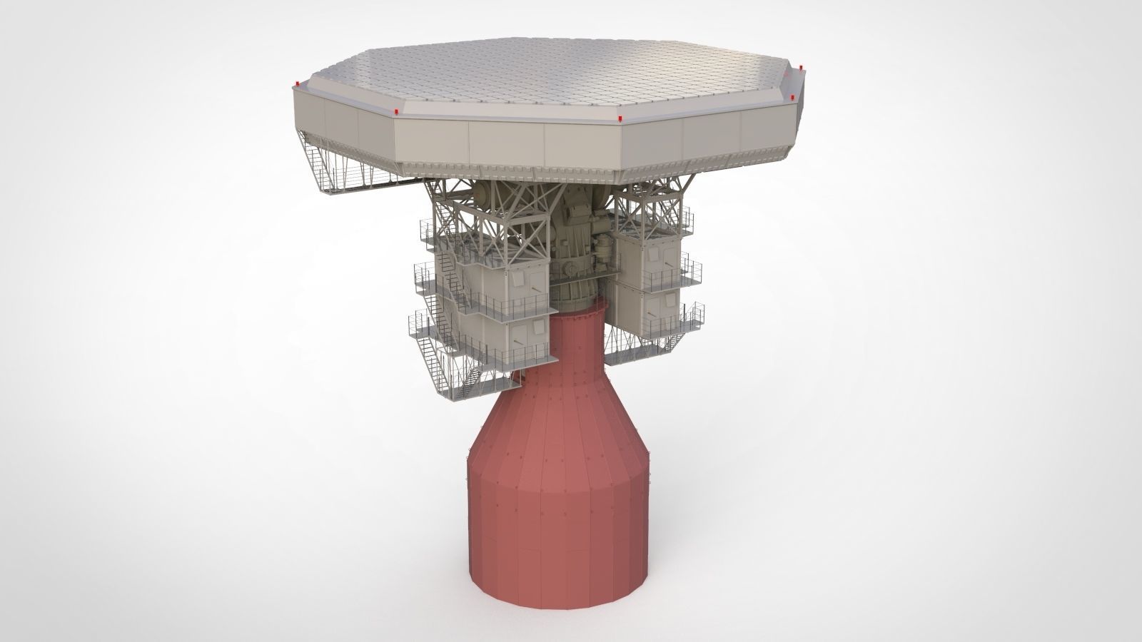 radar station  Krona 3D model_2