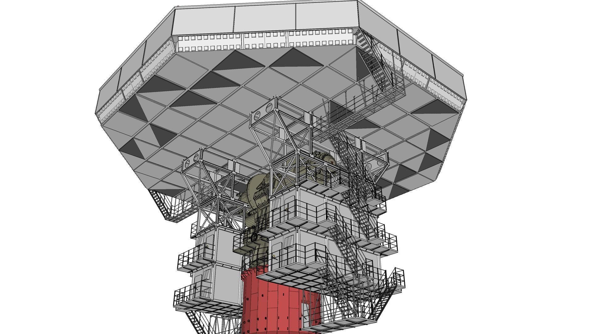 radar station  Krona 3D model_33