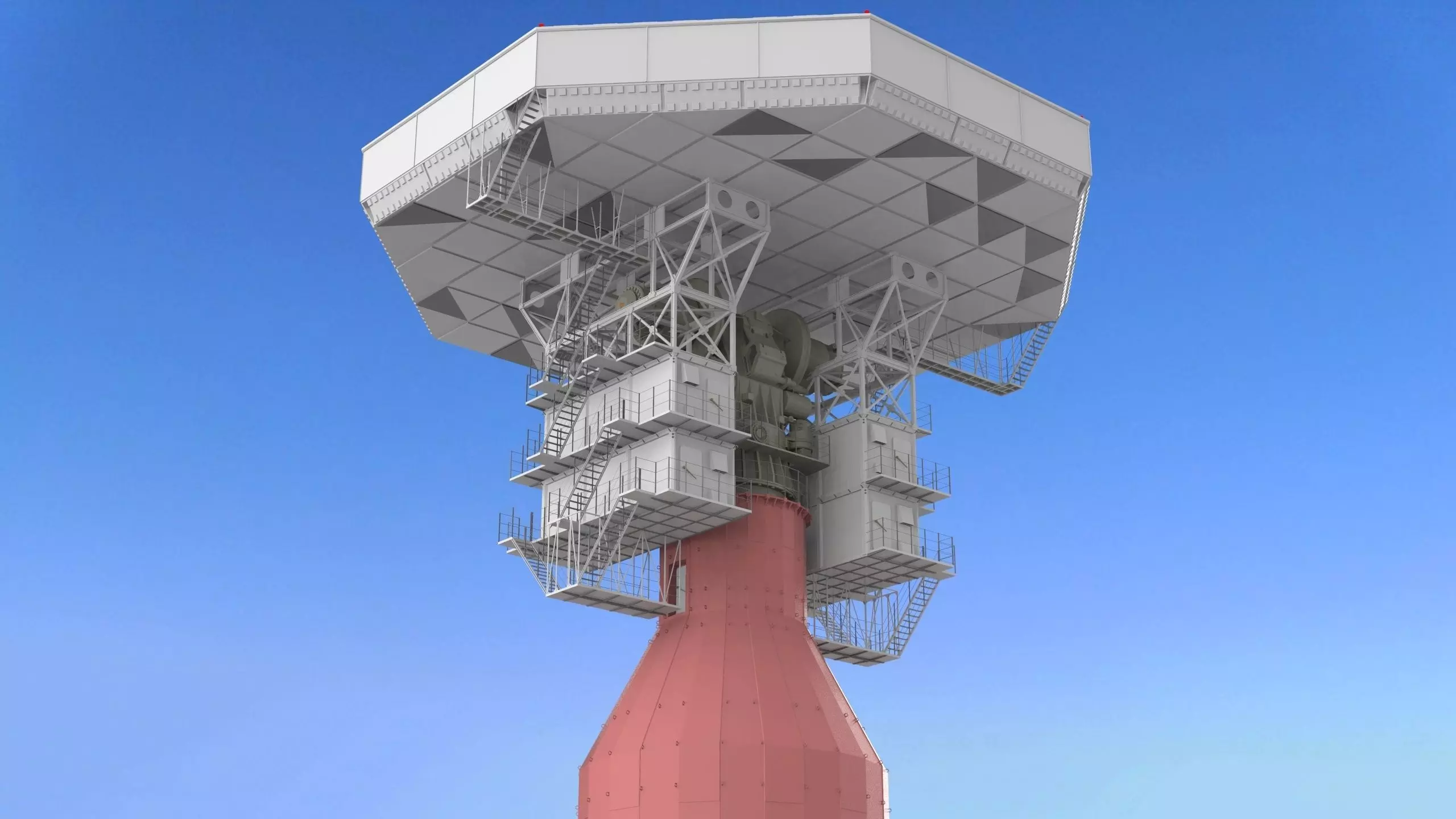 radar station  Krona 3D model_0