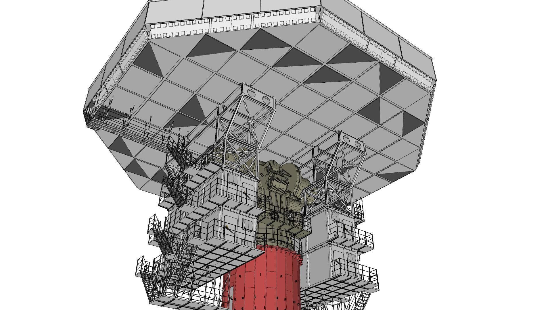 radar station  Krona 3D model_35