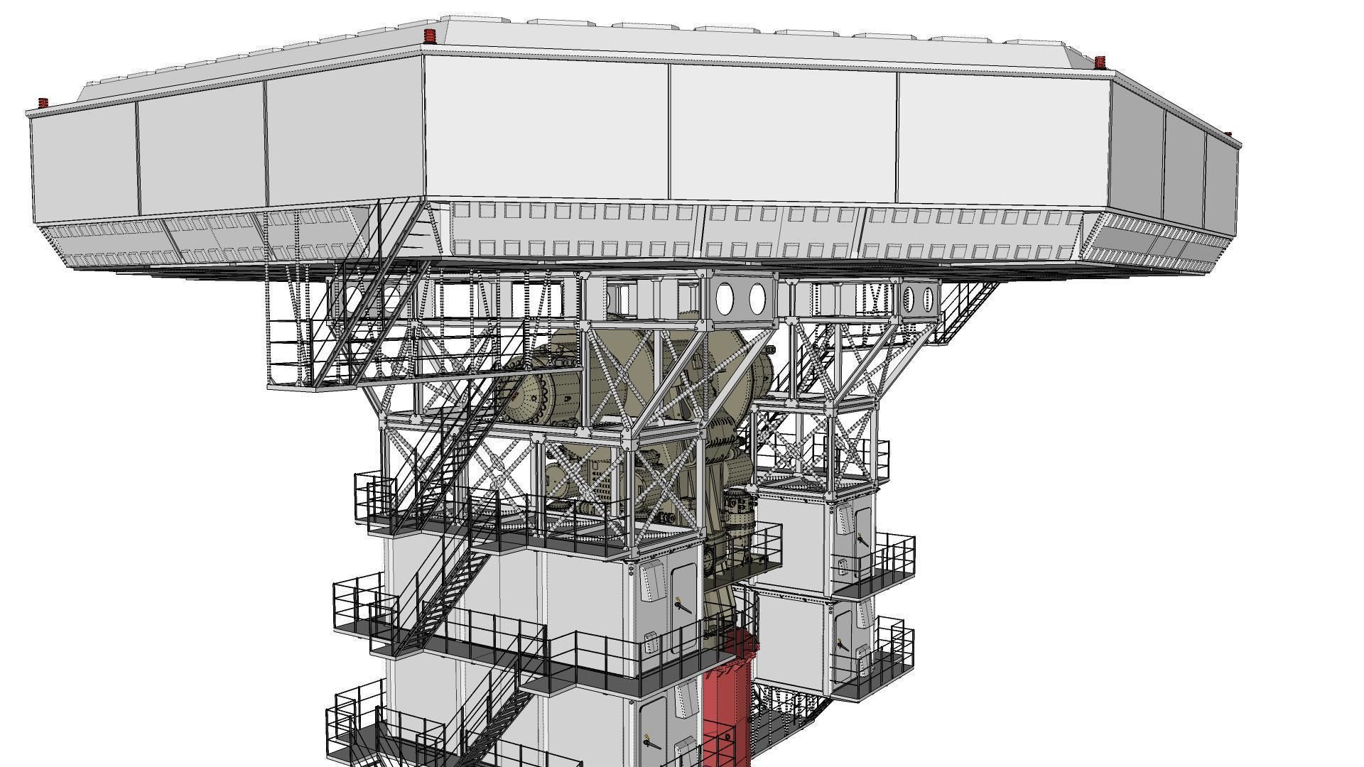 radar station  Krona 3D model_30
