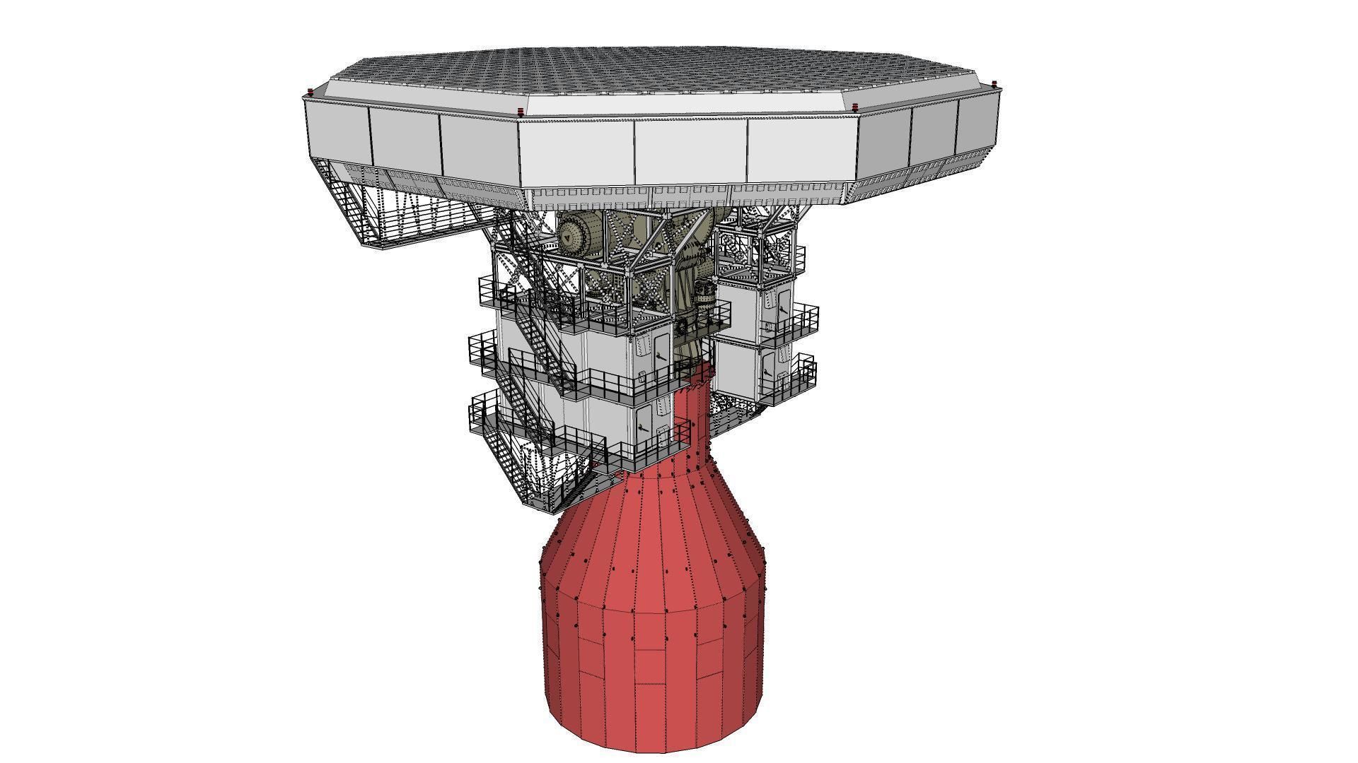 radar station  Krona 3D model_26