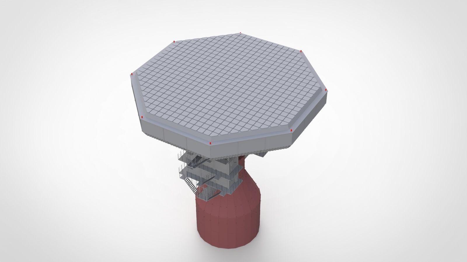 radar station  Krona 3D model_6