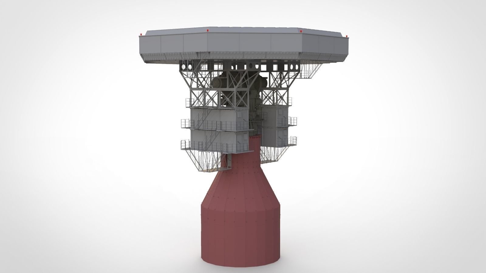 radar station  Krona 3D model_5
