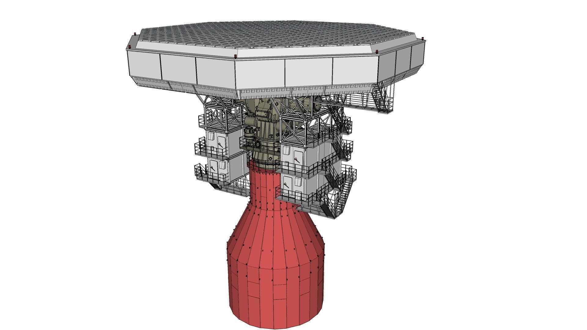 radar station  Krona 3D model_24