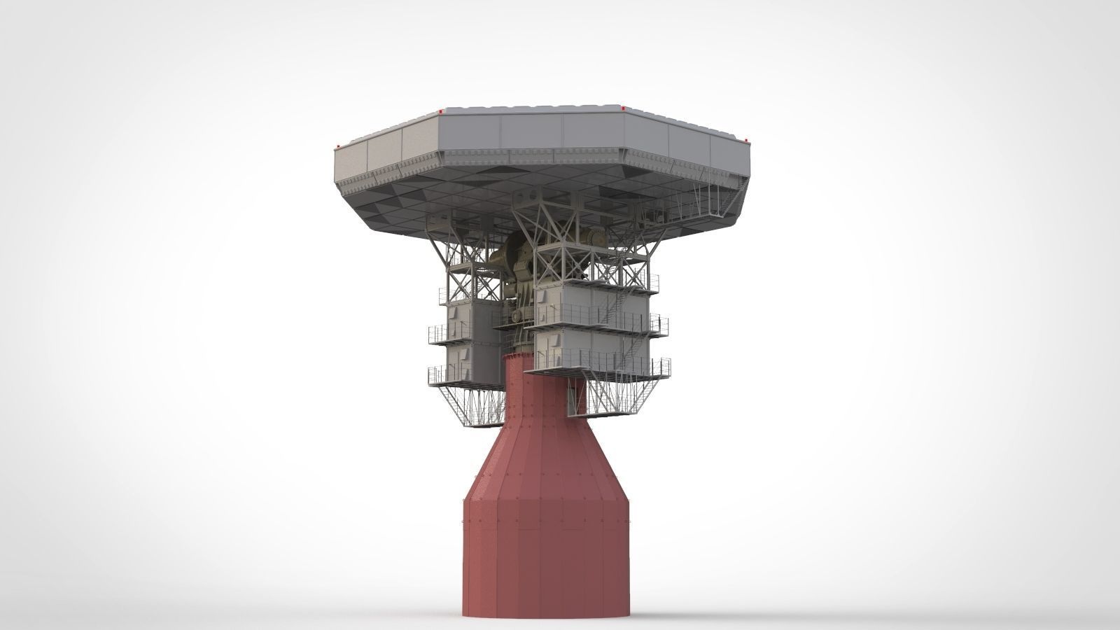 radar station  Krona 3D model_7