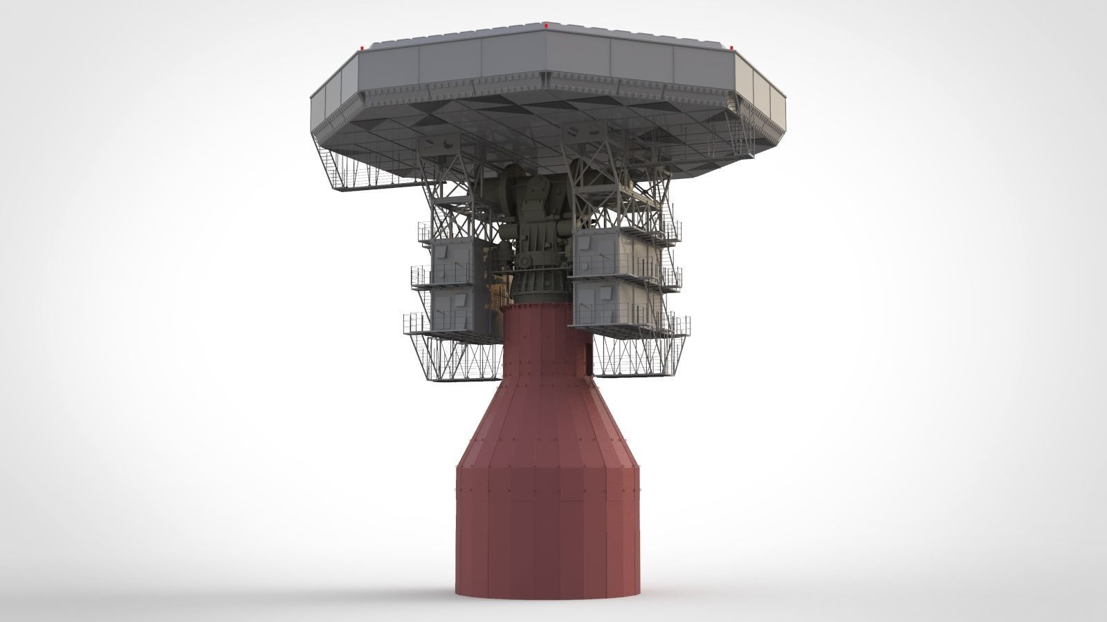 radar station  Krona 3D model_4