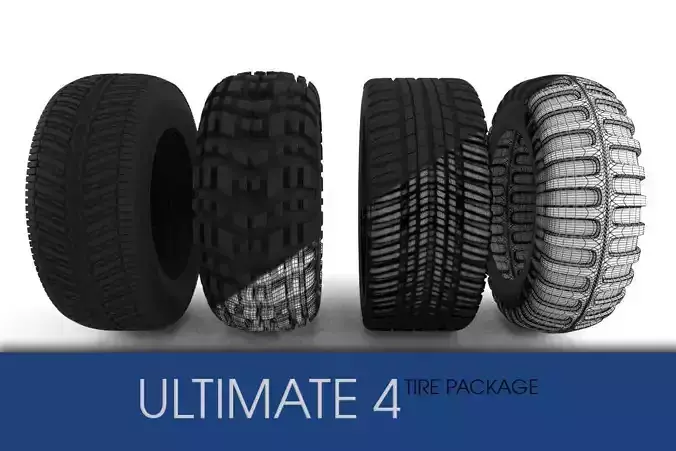 Tire pack Ultimate 4 3D model