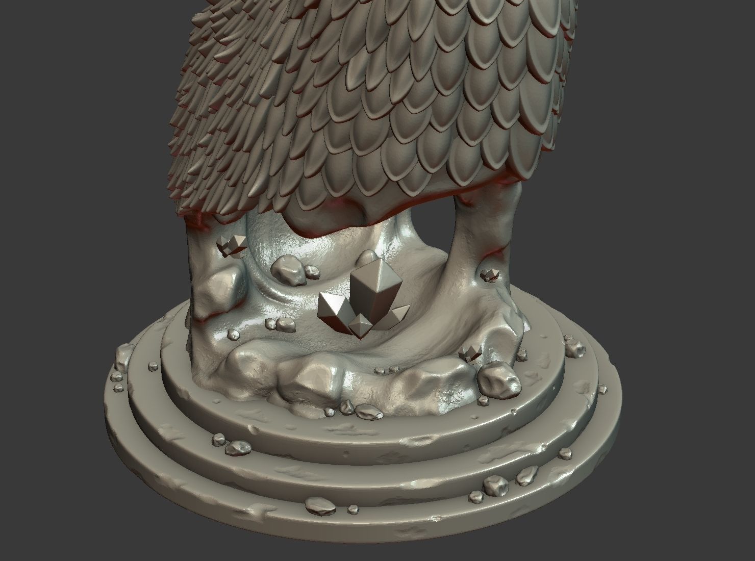 Dragon Bust 3D print model_25
